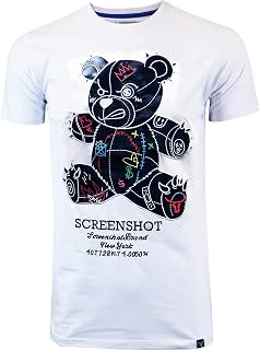 Screenshot - T-shirt da uomo Hipster Hip-Hop Premium Technique Tees – elegante Longline Urban Streetwear ultima moda NYC - bianco - L