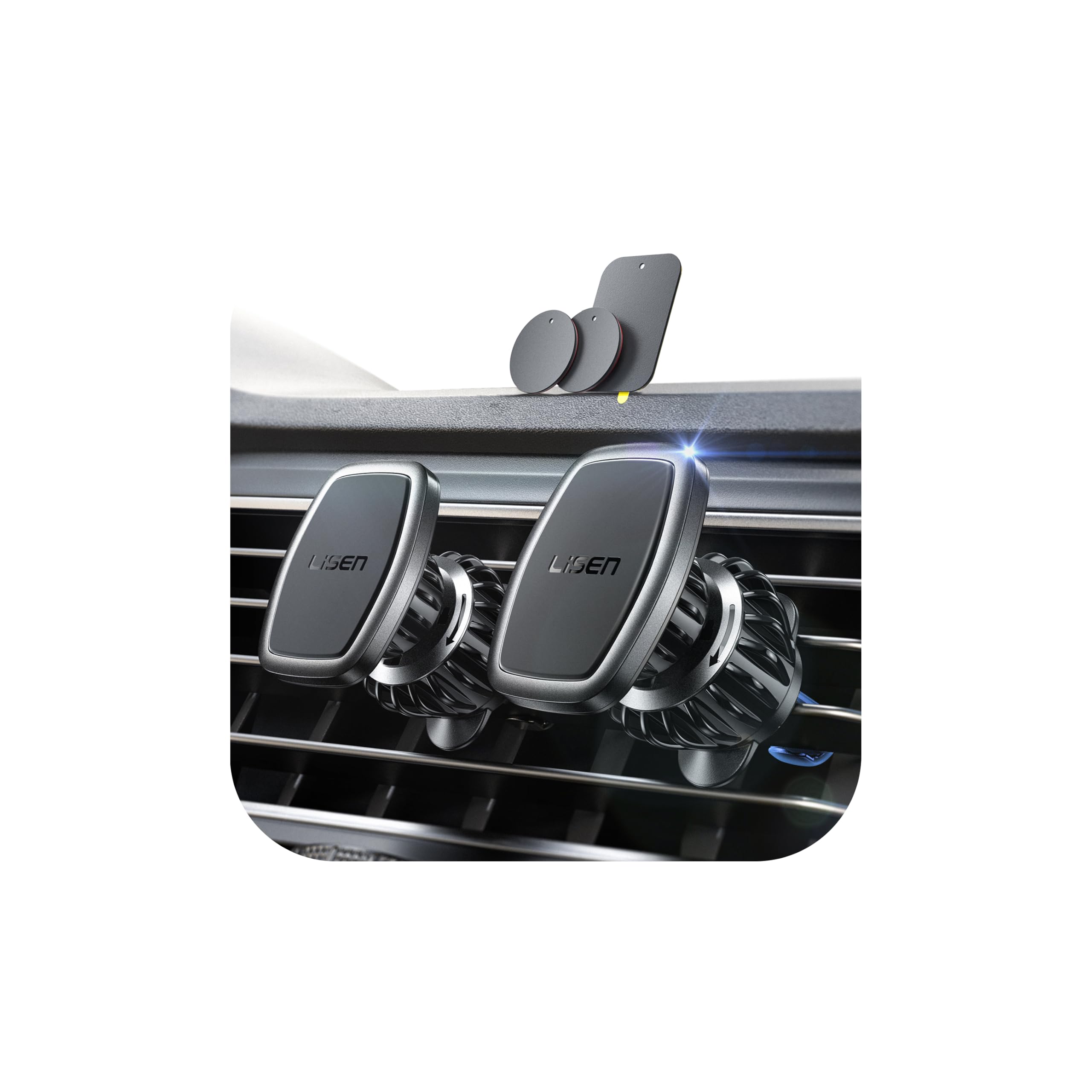 LISEN Magnetic Phone Holder for Cars Air Vent Mobile Phone Holder Magnetic | Car