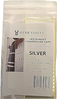 HERR Violin, Instrument Fingerboard Tape for Violin and Viola, String Instrument fingerboard Tapes, Note Positioning tape, Sliver