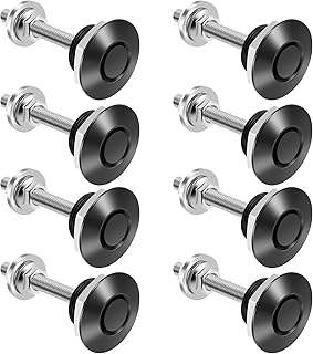 KTZCTPCA 8Pcs Car Hood Pins, 1.19inch Universal Quick Release Hood Pins, Aluminium Alloy Vehicle Quick Latch Hood Pins, Bonnet Lock License Plate Lock Clip Lock Latch Bumper Vehicle Latch