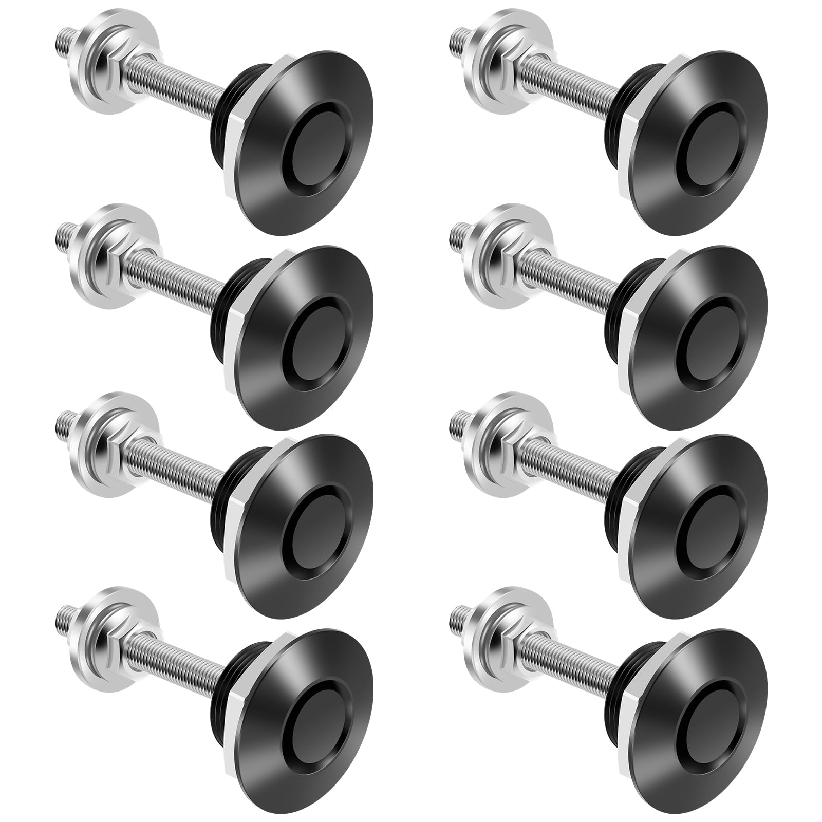 KTZCTPCA 8Pcs Car Hood Pins, 1.19inch Universal Quick Release Hood Pins, Alumini