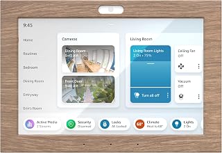 Amazon Echo Hub Bundle, Frame, Designed for Alexa+, Light Wood
