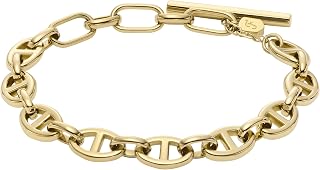 Fossil Women's Heritage D Link Stainless Steel Chain Bracelet