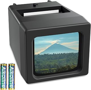 35mm Slide Viewer for Old Slides, 2X Magnification Slide Viewer for 35mm Slide, Battery Powered(2 AAA Batteries included)