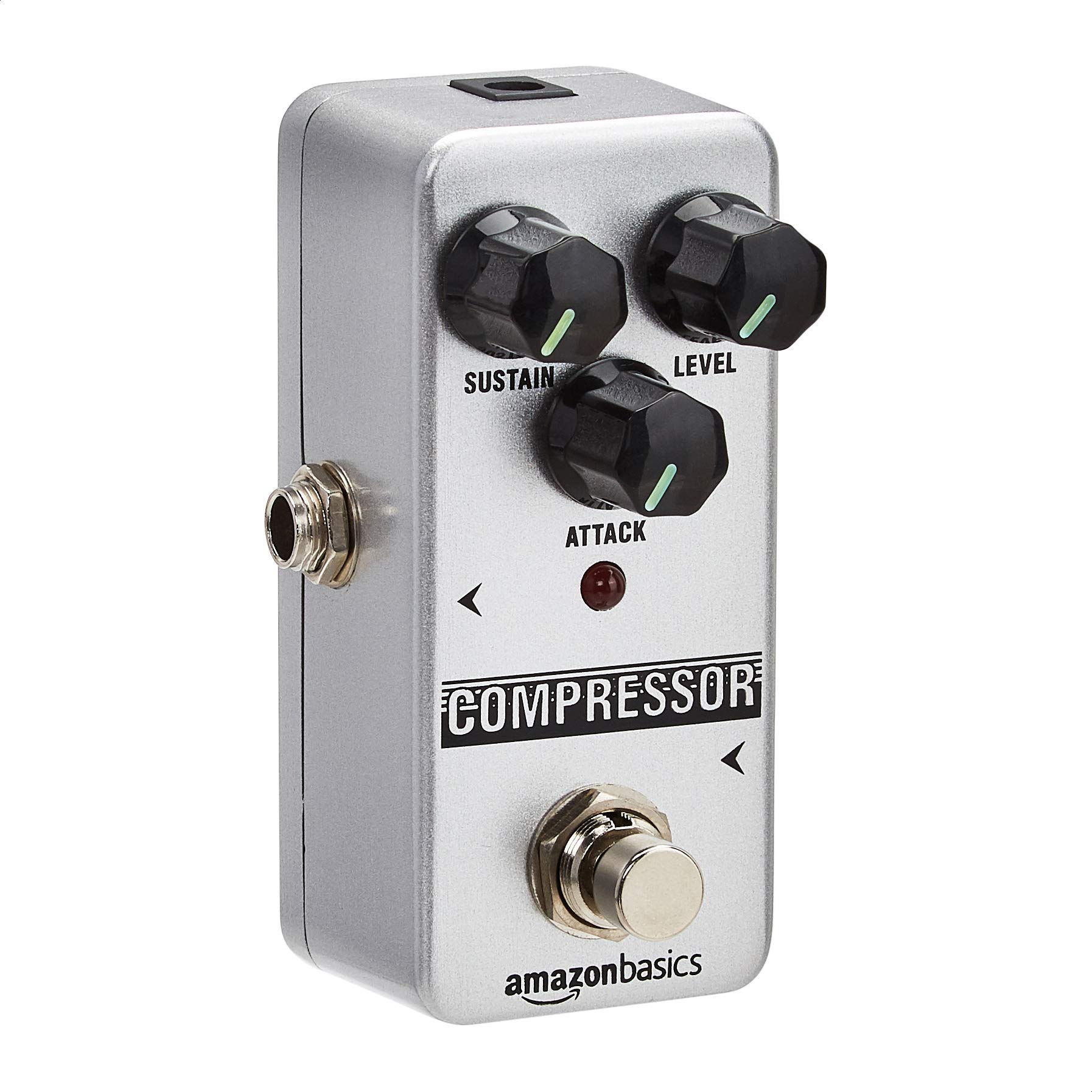 Amazon Basics Compressor Guitar Pedal, Fully Analog Circuit with True Bypass, Si