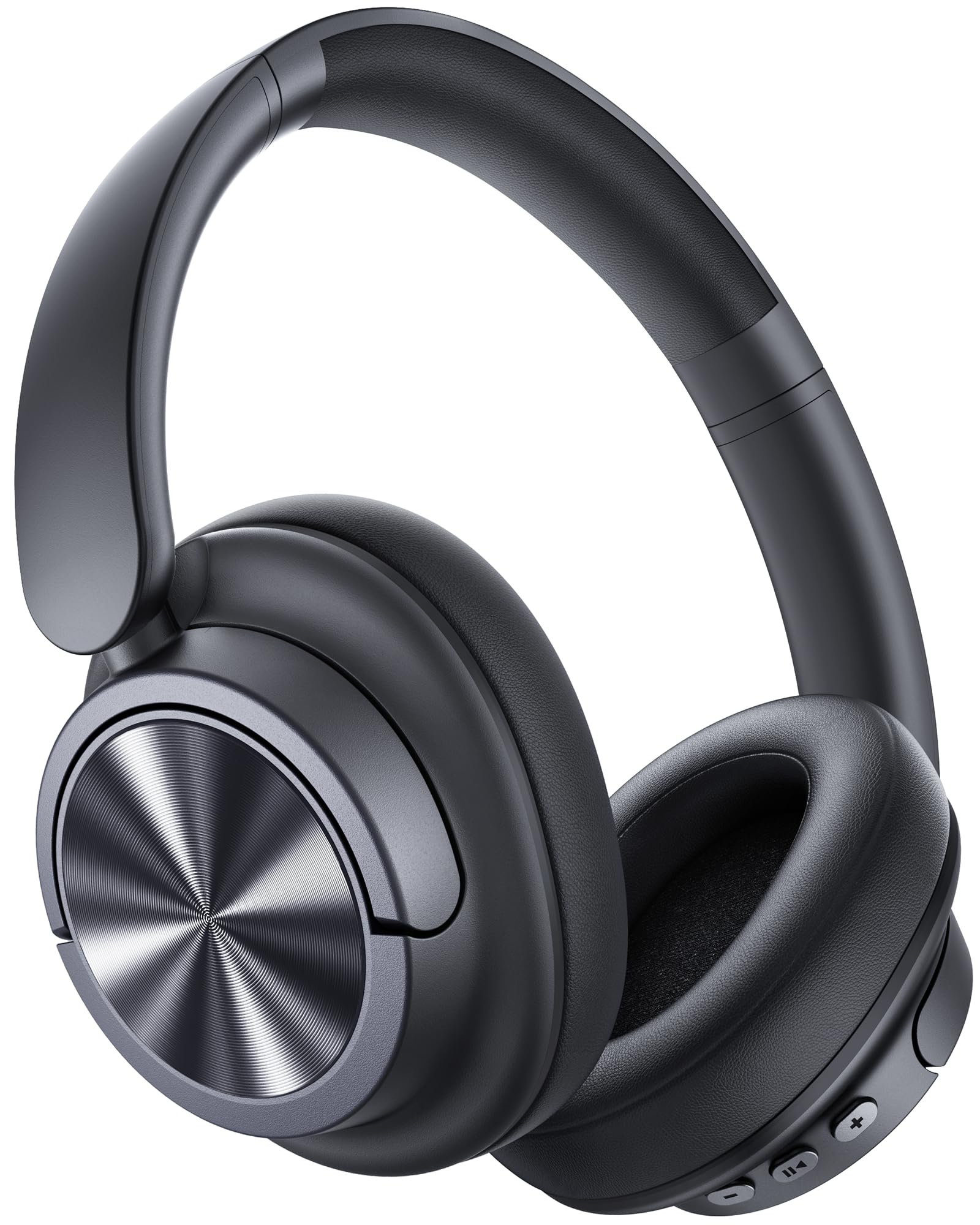 Hybrid Active Noise Cancelling Headphones 120H Playtime Wireless Headphones Blue