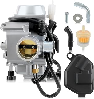 Carbhub Carburetor for Honda Foreman 450 TRX450 TRX450ES TRX450FE TRX450FM | TRX450S 1998-2004 Aftermarket Carb with Throttle Base Cover & Screw