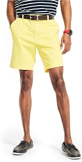 Nautica - 8.5 Inch Classic Flat Fit Stretch Cotton Deck Shorts, Men's Casual Shorts