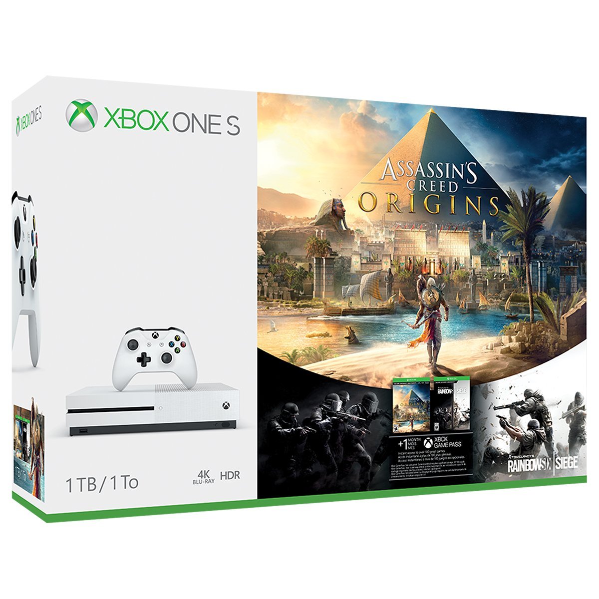 Xbox One S 1TB Console - Assassin's Creed Origins Bonus Bundle [Discontinued] (R