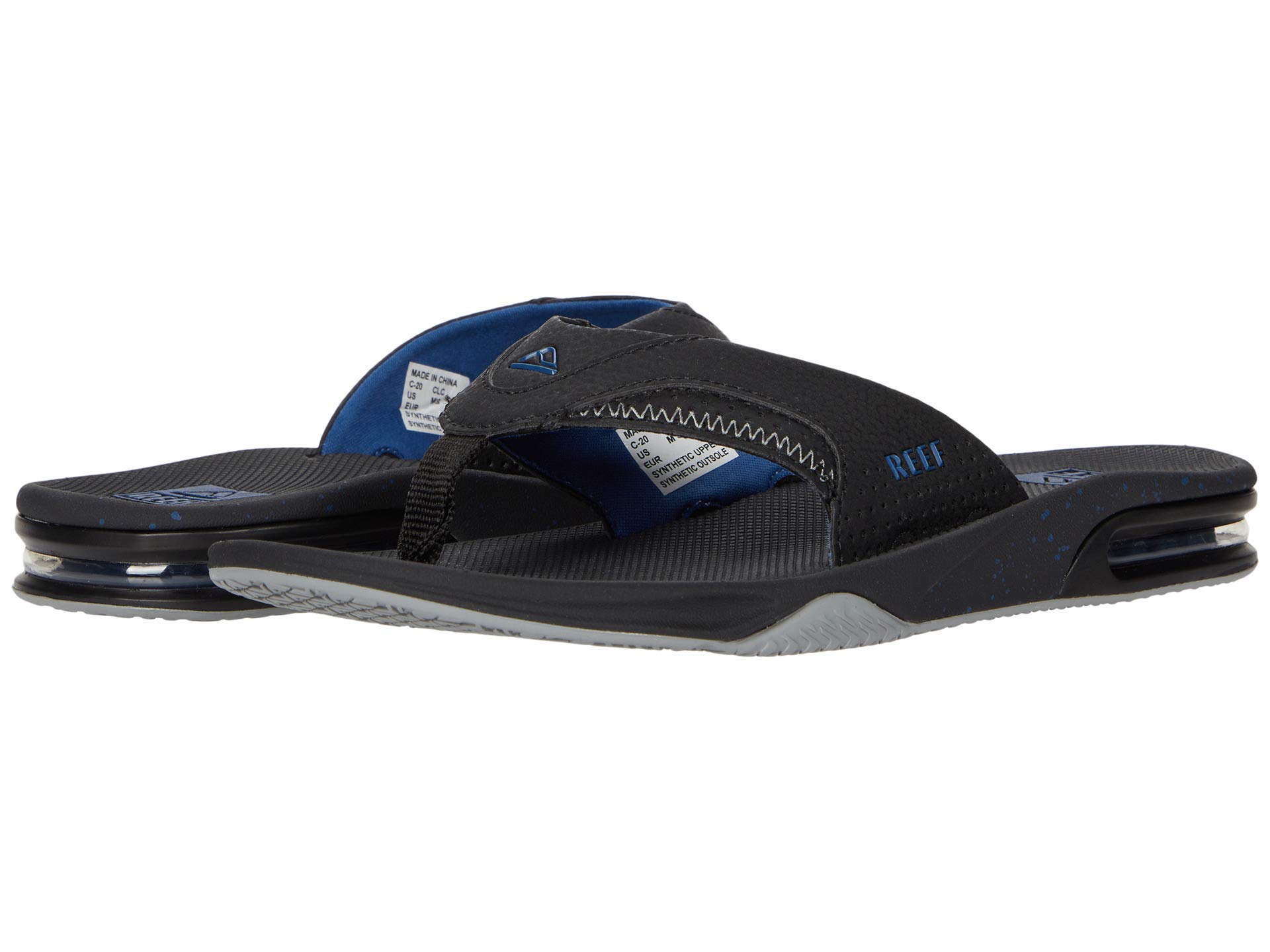 Reef Flip Flops, Fanning Black///White