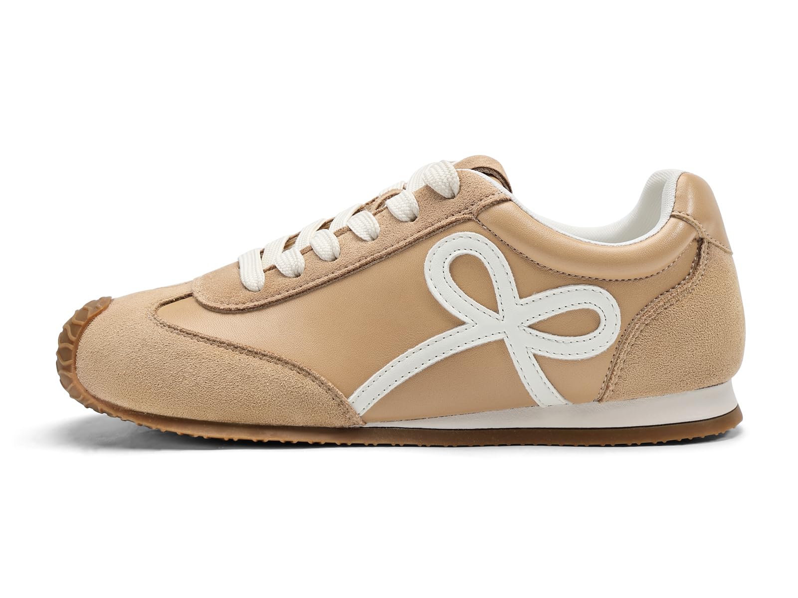 Coutgo Scarpe da ginnastica da donna, con lacci, alla moda