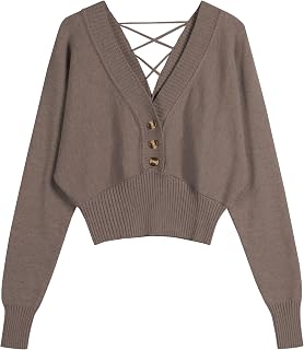 ZAFUL Women Off Shoulder Sweatshirt Batwing Ribbed Knit Crop Sweaters