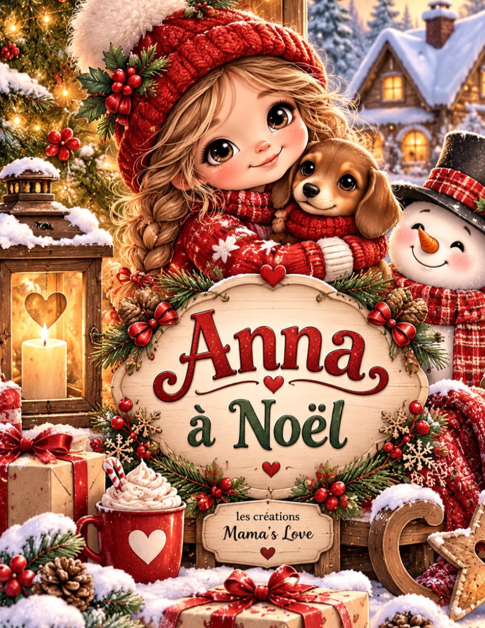 Anna à Noël: Coloriage grayscale coloring
