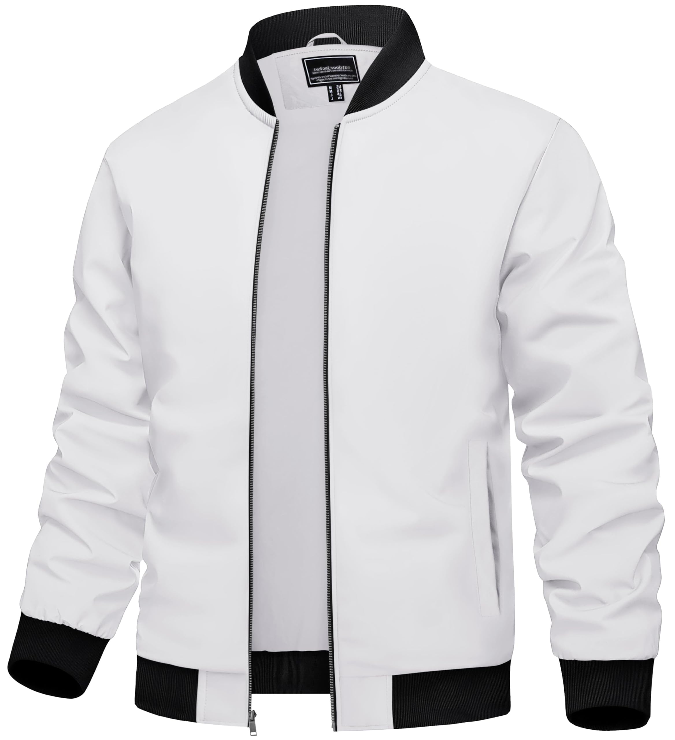 TACVASEN Bomber Jacket Men's Transition Jacket Blouson Lightweight Autumn