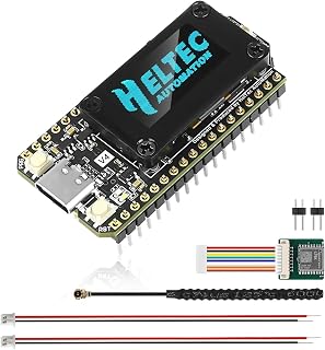 diymore ESP32 LoRa V4 Development Board with GPS Module, Upgraded ESP32 S3 LoRa Architecture, Wi-Fi, Bluetooth, 16MB Flash, 863-928MHz Antennas, Support GPS and Solar for Arduino Meshtastic LoRaWAN