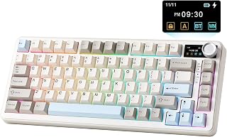 YUNZII B75 PRO MAX 75% Mechanical Keyboard (Beige, Candy Linear Switch)