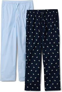 Amazon Essentials Men's Cotton Stretch Poplin Full-Length Pajama Bottoms