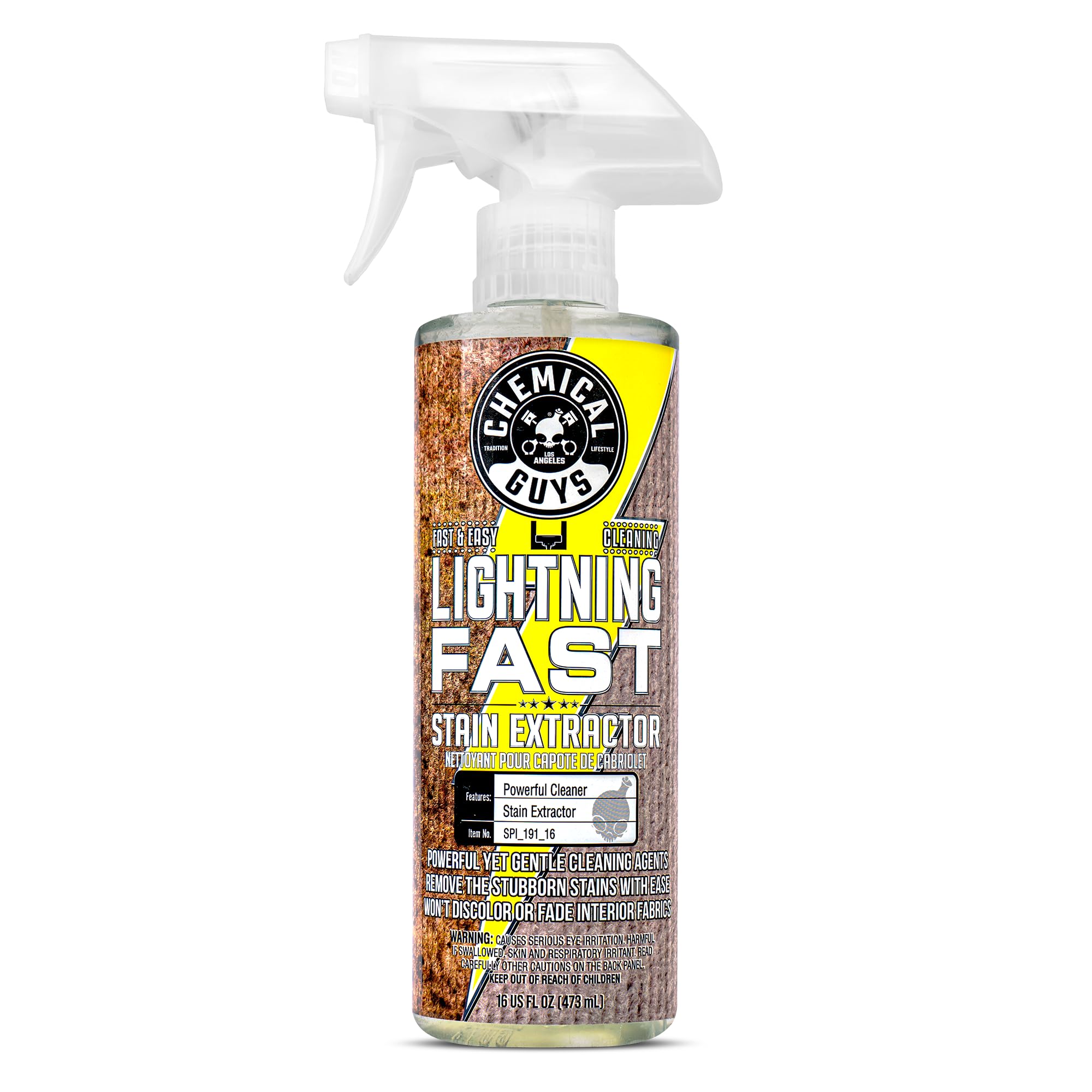Chemical Guys, Lightning Fast Carpet & Upholstery Stain Extractor, 16 oz | Tackl