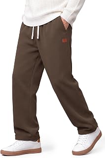 COOFANDY Mens Corduroy Pants Casual Elastic Waist Drawstring Sweatpants