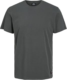 JACK & JONES T-Shirt RDD Plain Crew Neck T-Shirt