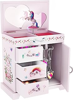 Pretty Me Unicorn Musical Jewelry Box for Kids - Gifts for Girls Ages 3-8 | Best Princess Room Toys Gift for Age 3, 4, 5, 6, 7, 8 Year Old Little Girl - Birthday Present Toy Ideas Music