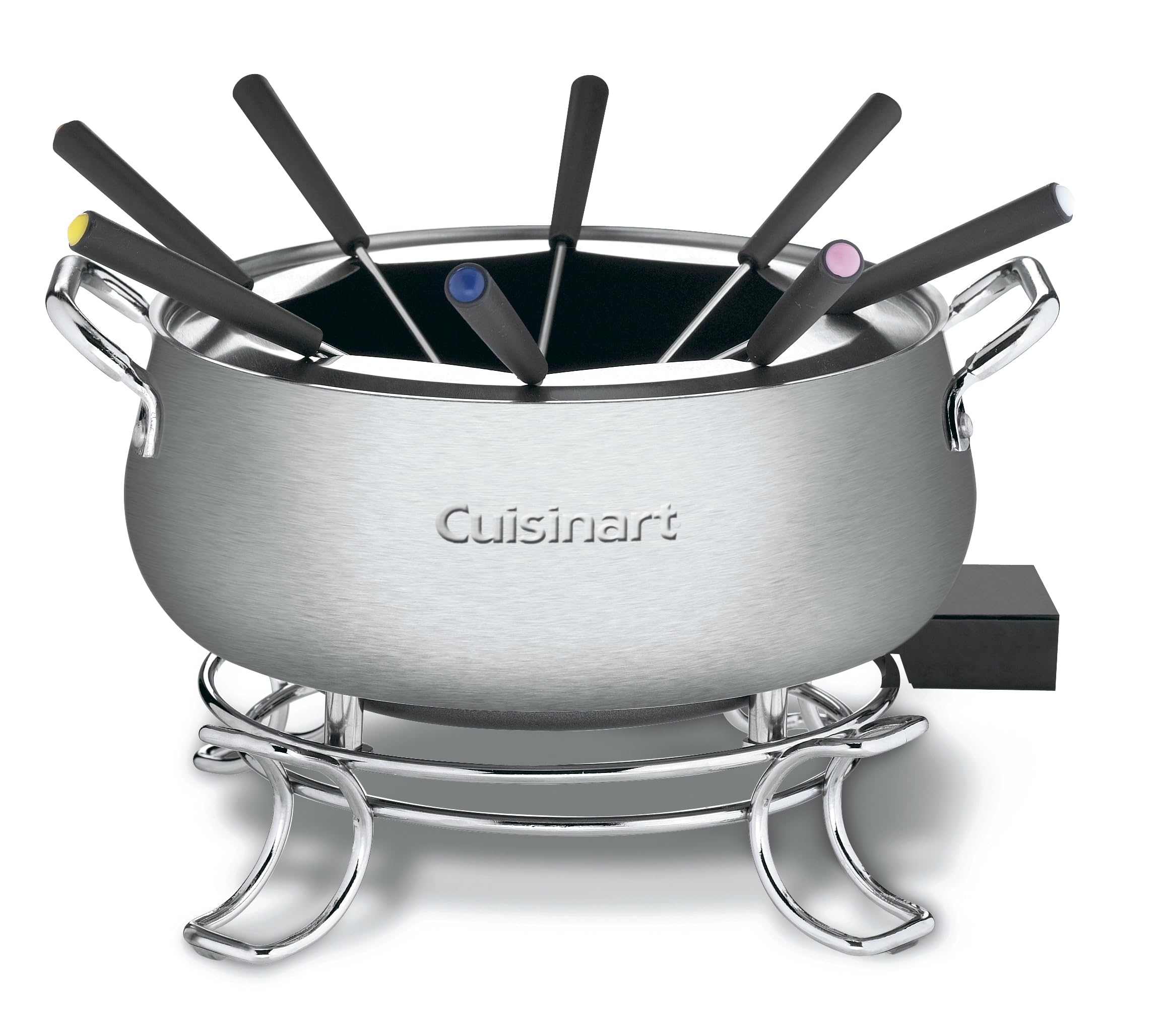 Cuisinart Electric Fondue Set, Nonstick Interior, 3-Quart Pot & 8 Forks | Electr