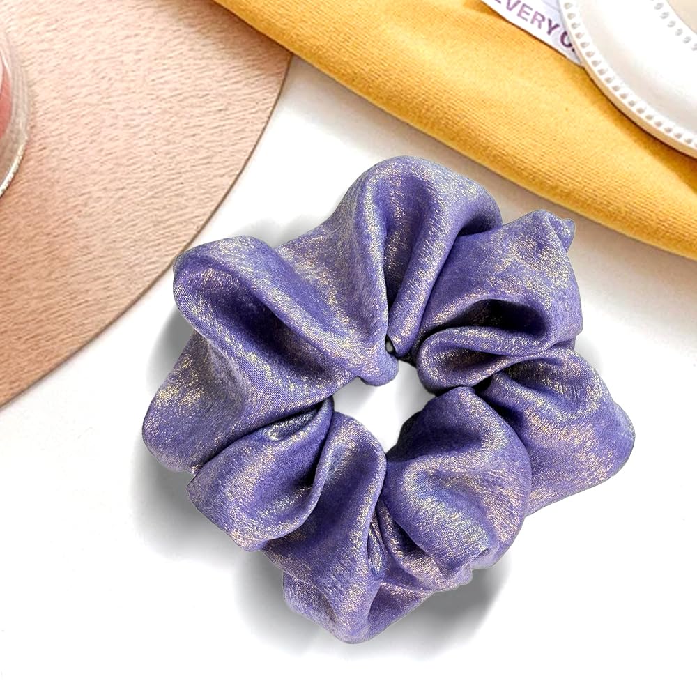 Large Decorative Hair Tie, Satin Scrunchies for Women, Softer than Silk for Hair