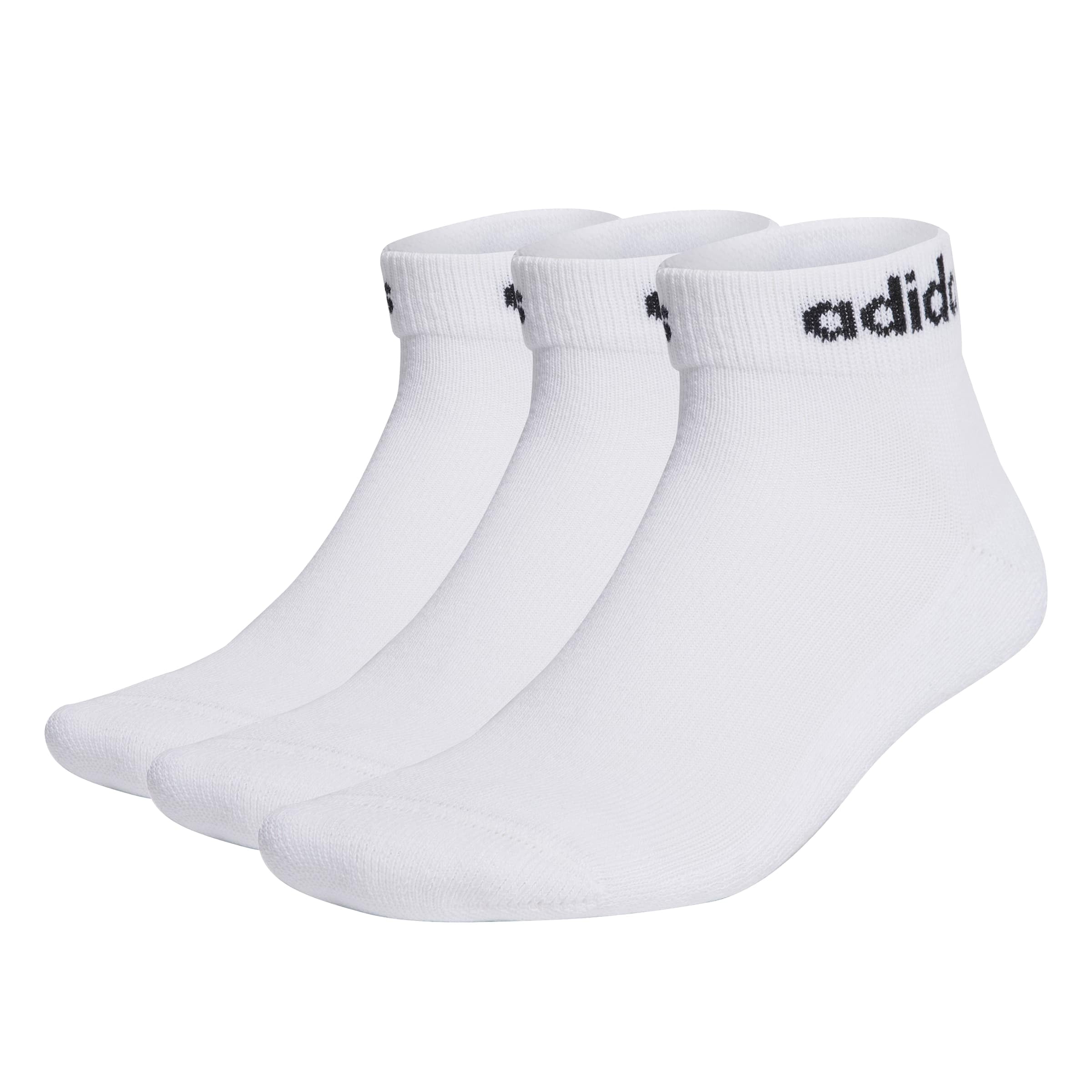 adidas Mixte enfant Linear Ankle Cushioned Socks 3 Pairs