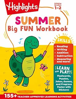 Summer Big Fun Workbook Bridging Grades 1 & 2: Summer Learning Prep for Spelling, Reading Comprehension, Language Arts and More, 1st Grade to 2nd Grade Summer Workbook (Highlights Summer Learning)