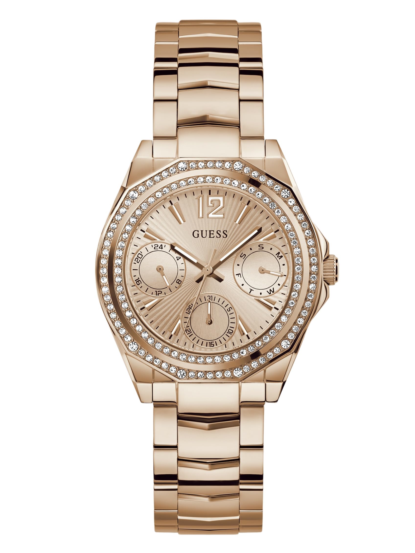 Guess Ladies Rose Gold Tone Multi-Function Watch (Model: GW0685L3)