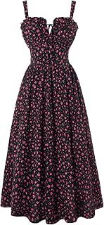 Scarlet Darkness Cottagecore Floral Corset Dress for Women Summer Dress 2025 Bridesmaid Dress Fairy Dress