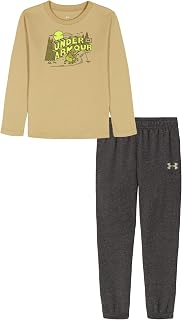 Under Armour Baby Boys Long Sleeve Jogger Shirt Set Stretchy Lightweight