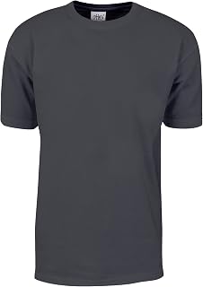 Shaka Wear Men's T Shirt – Max Heavyweight Cotton Short Sleeve Crew Neck Plain Tee Top Tshirts Regular Big Tall Size S-7XL