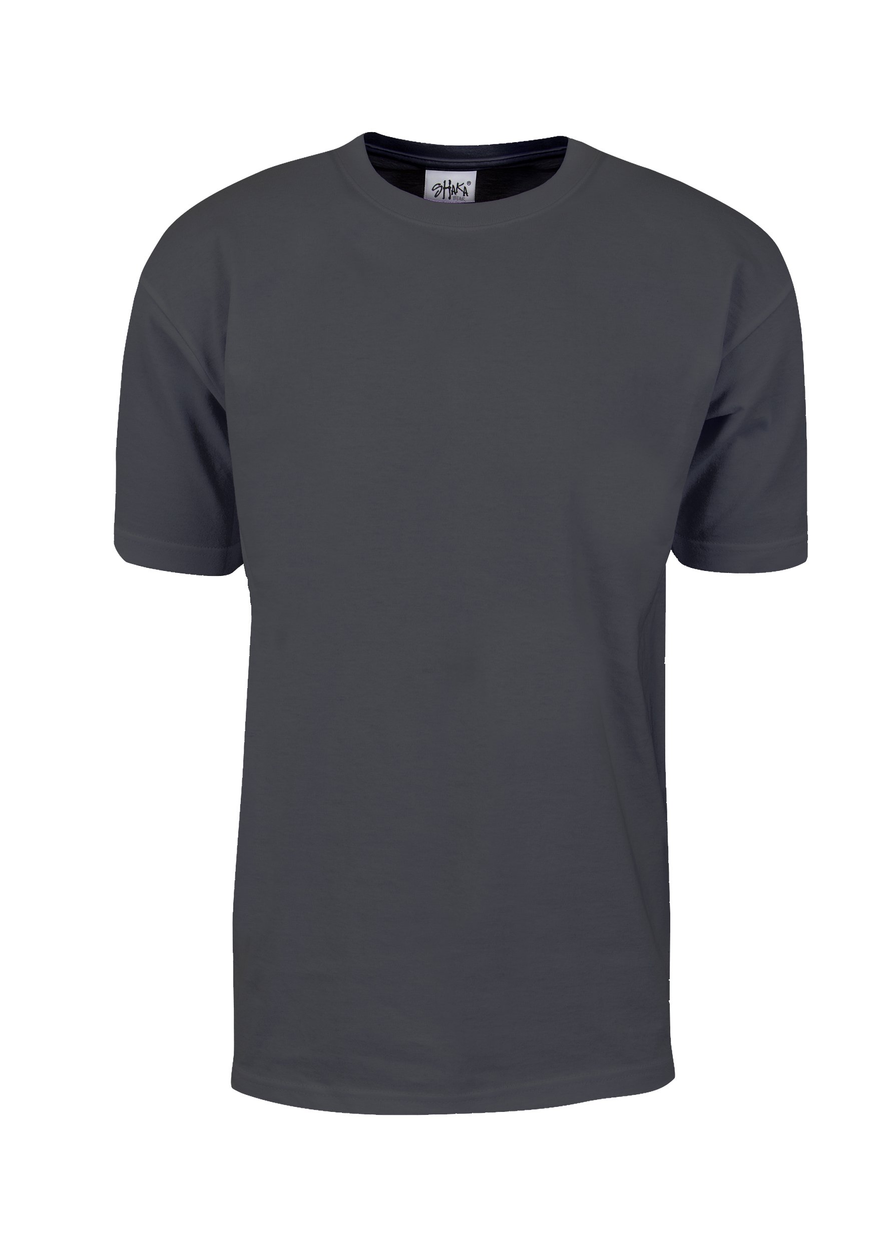 Shaka Wear Men's T Shirt – Max Heavyweight Cotton Short Sleeve Crew Neck Plain T