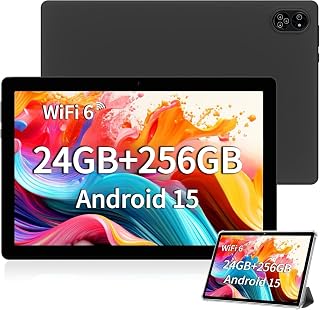 TANYIMING TYD Android Tablet 10.1" Inch, 4G LTE Dual SIM, 24GB RAM 256GB Storage, Supports Extend 1TB, IPS Touchscreen, Dual Camera, WiFi/WLAN/Bluetooth/GPS, TYD-109pro (Black, 256, GB, GB, 24)
