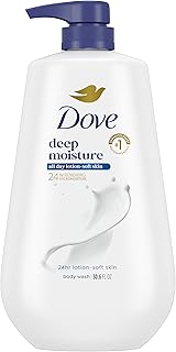 Dove Deep Moisture Body Wash, 30.6 oz Pump, Sulfate Free | Dove Deep Moisture Body Wash hydrates dry skin for 24 hours with a sulfate-free formula and MicroMoisture technology.