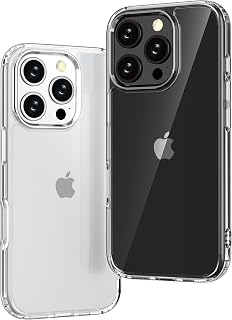 ONES for iPhone 16 Pro Slim Case Clear, [PC + TPU Hybrid][Military-Grade Drop Protection][Anti-Yellowing], Shockproof Silicone Hard Cover, Transparent Case