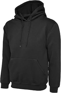 Mad Ink Men's Classic Plain Pullover Hooded Sweatshirt (22 Colours)