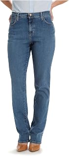 Lee Women's Relaxed Fit Straight Leg Jean, Authentic Azul, 10/Short