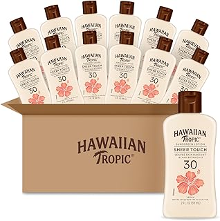Hawaiian Tropic Sheer Touch Lotion, SPF 30, 2oz (Pack of 12)