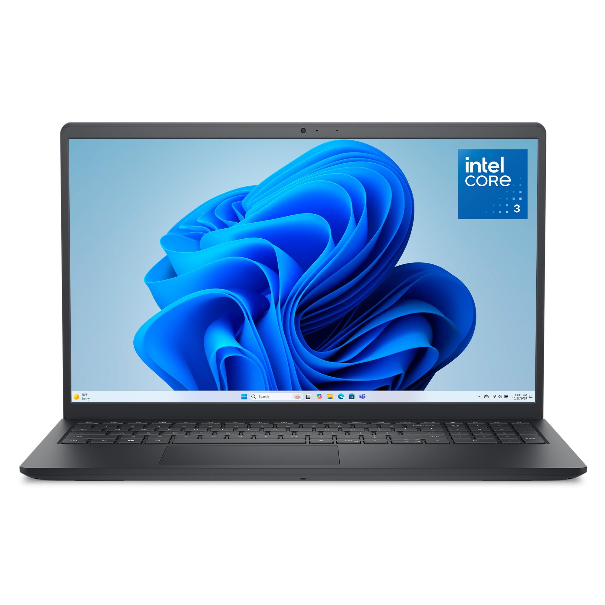 Dell 15.6 Laptop, FHD, Intel Core 3 100U, 8GB RAM, Windows 11 Home | 300 nits An