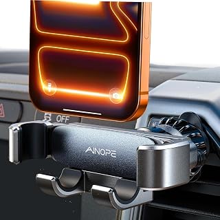 AINOPE Air Vent Phone Holder, 2024 Gravity Air Vent Car Mount for iPhone with Latest Air Vent Clip, Hands Free Phone Car Mount, Fit for iPhone 15 Pro Max 14 13