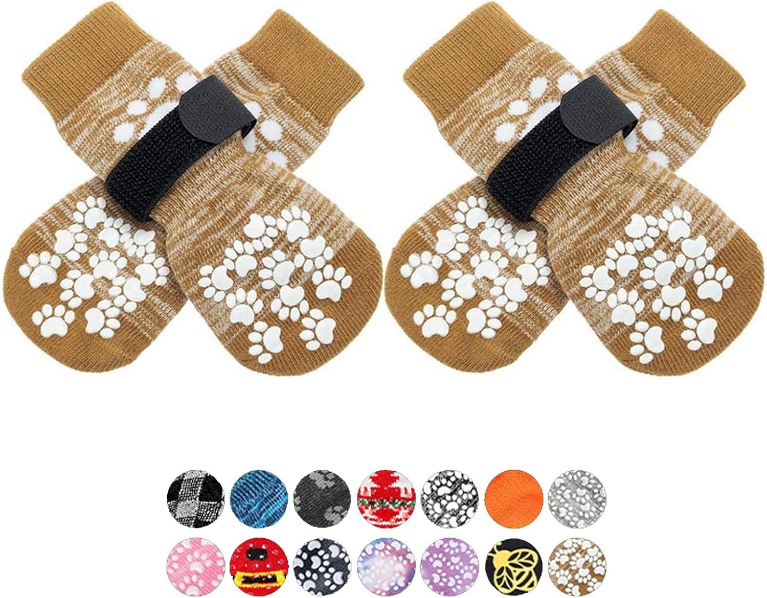 EXPAWLORER Anti Slip Dog Socks to Prevent Licking Paws, Dog Shoes for Hot Paveme