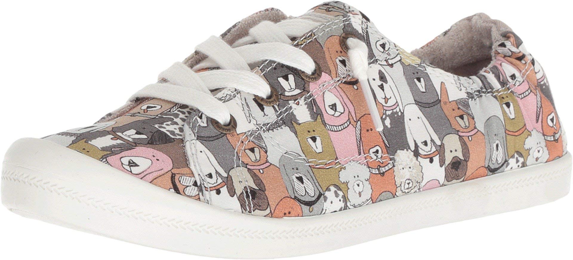 Skechers Beach Bingo-Dog House Party, Women's Slippers, 5 M US, Grey taupe, 36.5