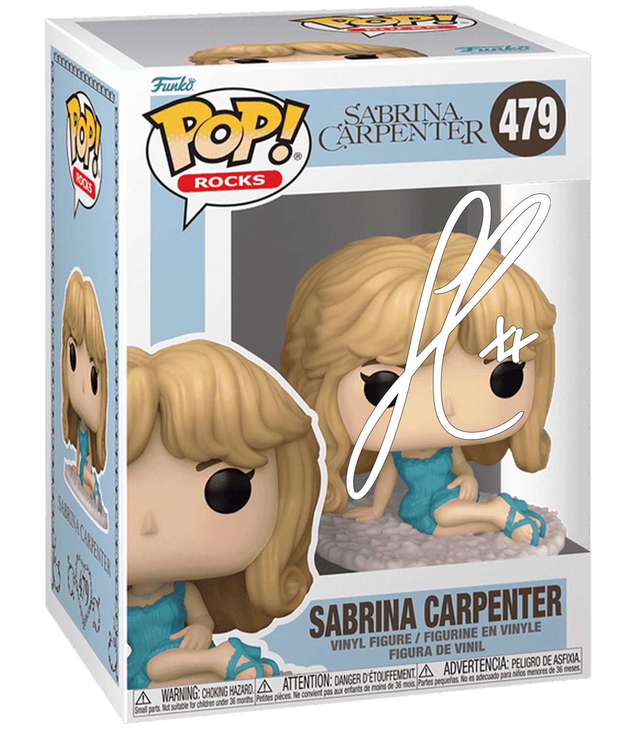 Sabrina Carpenter in Night Gown #479 Facsimile Signed Reprint Laser Autographed 