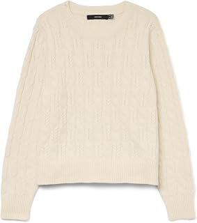 VERO MODA Vmaries Ls O-neck Cable Pullover Bf