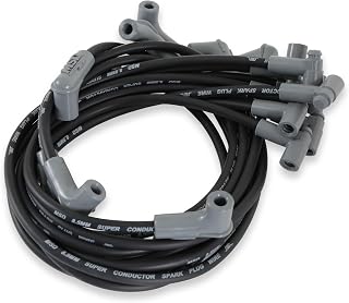 MSD 35593 Super Conductor Spark Plug Wire Set, Black