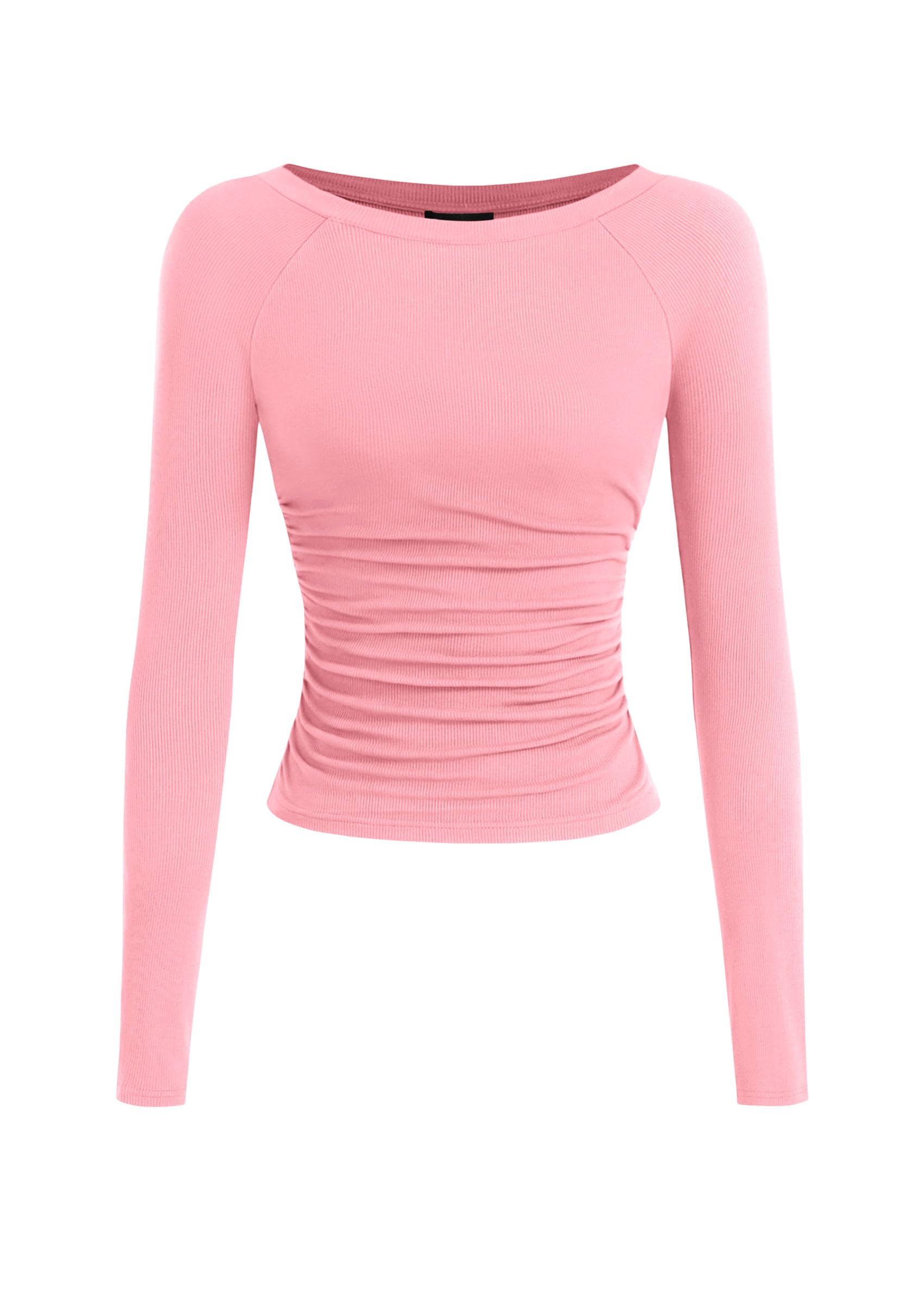 PRETTYGARDEN Camicie a maniche lunghe da donna 2025 autunno increspato lati scol