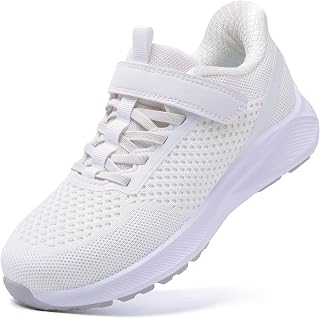 SOARHOPE Kids Standing Sneakers, Hands Free Wear, Girls, Boys, Kids, Juniors, Elementary School, Athletic Shoes, , White, Black, School, 6.5 - 9.4 inches (16.5 - 24.0 cm)