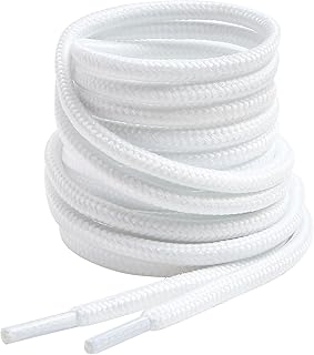 VSUDO Round Shoe Laces, Diameter 4 mm for Work Shoes, Shoelaces for Hiking/Safety/Trekking Shoes for Women or Men